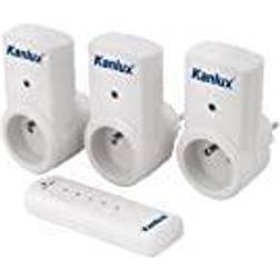 Kanlux A set of three remote controlled sock. [Levering: 4-5 dage]